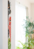 Kyoto Tapestry Handpainted Linen Koinobori Carp Streamers Japan