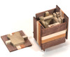 Karakuri Hakone Yosegi wooden mozaic Secret puzzle box Himitsu No.2 gimmick Japan