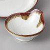 Mino Ware White Tenmoku Drip Glaze Tonsui Japanese Hot Pot Serving Bowl Japan