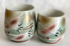 Yunomi Kutani porcelain Japanese tea cup & lid set of 2 Pair crane pattern new