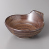 Japanese Mino Brown Glazed Ceramic Tonsui Bowl Hot Pot Dipping Sauce Dish 180ml