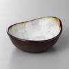 Japanese Seto Bizen Shino Ceramic Tonsui Bowl Hot Pot Dipping Sauce Dish 12.8cm