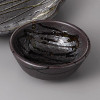Mino Ware Black Oribe Tonsui Hot Pot Serving Bowl 11.6cm Japanese Pottery Japan