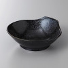 Japanese Mino Black Ceramic Tonsui Bowl Hot Pot Dipping Sauce Dish 12.8cm