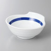 Japanese Seto Ware Line Design Ceramic Tonsui Bowl Hot Pot Dipping Dish 10.5cm