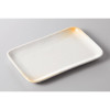 Japanese Mino Ware Hiiro Shino Textured Rectangular Grilled Fish Plate 19.8cm