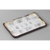 Japanese Seto Ware Bizen Shino Rectangular Sushi Sashimi Serving Plate 23.5cm