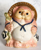 Tanuki Shigaraki yaki ware Chinese Racoon Dog Neo Tanuki Pink Figure Japan 5g