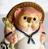 Tanuki Shigaraki yaki ware Chinese Racoon Dog Neo Tanuki Pink Figure Japan 5g