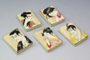 Ukiyo-e Kabuki Edo KyoKiyomizu porcelain Hashioki Japanese chopstick rest Japan