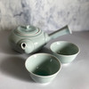 Kyusu Yunomi Arita porcelain Japanese tea pot & cup Celadon set of 3 Japan New
