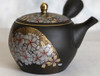 Tokoname yaki Kyusu Tea pot Gyokko collaboration Kutani yaki Sakura 220ml Japan