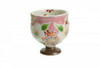 Kutani yaki Guinomi Sake cup Sakura Cherry Pink Glamorous Handpainted Japan