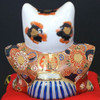 Maneki neko Japanese Lucky Cat Kutani yaki Fukusuke 17cm Hand painted