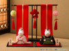Kyoto Hina Ningyo Japananese toraditional doll Chirimen Crape Screen japan