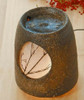 Shigaraki yaki Interior Light Pottery Floor Lamp and Tsukubai Water Basin Japan