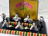 New Hina doll Pottery 2stage Mino yaki Japanese Girls festival Made in Japan