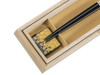 Chopstick and Hashioki set Yamanaka lacquerware Sakura Black Japan Handcrafted
