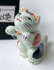 Arita yaki ware Maneki neko Japanese lucky cat Stand Overglaze enamel Iroe Japan