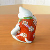 Arita yaki ware Maneki neko Japanese lucky cat Agura Overglaze enamel Iroe Japan