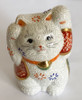 Manekineko lucky cat KUTANI yaki ware High quality drawing made in japan