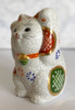 Manekineko lucky cat KUTANI yaki ware High quality drawing made in japan