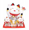 Manekineko lucky cat SETO yaki ware piggy bank lucky item 28cm