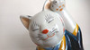 Maneki neko Japanese lucky cat Excellent luck GEISHA Kimono KUTANI porcelain
