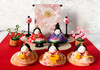 Kyoto Hina doll Ningyo Girls festival Chirimen Crape Relaxing Flower Mat Japan