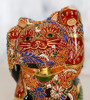 Maneki neko Japanese lucky cat Kutani yaki 4' Saibyoumori from japan