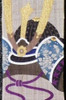Kyoto Tapestry Kabuto Samurai Boys festfival Handpainted Linen Japan