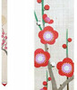 Kyoto Tapestry Wall Hanging Plum Flower Spring has Come Handpainted Linen Japan
