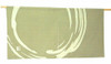 Kyoto Enso Maru Pattern Noren Door curtain Roketsu dye Light green 85x43cm Japan
