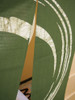 Kyoto Enso Maru Pattern Noren Door curtain Roketsu dye Green 85x120cm Japan
