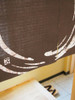 Kyoto Enso Maru Pattern Noren Door curtain Roketsu dye Brown 85x43cm Japan