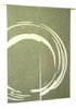 Kyoto Enso Maru Pattern Noren Door curtain Roketsu dye LightGreen 85x120cm Japan