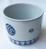Kutani yaki Sobachoko Cup Bowl Handpaint underglaze Sometsuke Marumon Japan