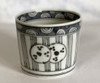 Kutani yaki Sobachoko Cup Bowl Handpaint underglaze Sumi Gosu Dram Japan