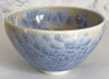Tea Bowl Matcha Chawan Kyo Kiyomizuyaki ware Silver Blue Crystal Kyoto Japan