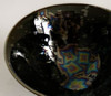 Guinomi Sake cup Kyo Kiyomizu yaki ware Handcraft Black Tenmoku glaze Japan