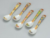 Scoop 5 set Kutani yaki porcelain Hanatsume Flower pattern Cutlery Made in japan