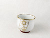 Guinomi Kutani Porcelain White dot Shirochibu Handcraft Sake Cup Made in Japan