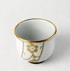 Guinomi Kutani Porcelain White dot Shirochibu Handcraft Sake Cup Made in Japan