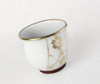 Guinomi Kutani Porcelain White dot Shirochibu Handcraft Sake Cup Made in Japan