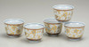 Sencha Kumidashi Kutani Porcelain White dot Shirochibu Handcraft Set of 5 Japan