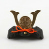 Mini Kabuto Samurai Helmet Ornaments Aizu Mitsuba Aoi Takaoka Made in Japan
