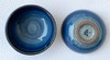 Arita yaki porcelain Sake Cup Bottle set Guinomi Tokkuri Ai Blue Glaze Japan