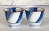 Arita yaki porcelain Sake Cup Bottle set Guinomi Tokkuri Running water pattern