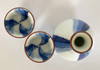 Arita yaki porcelain Sake Cup Bottle set Guinomi Tokkuri Running water pattern