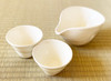 Shigaraki yaki Japanese Sake Cup Bottle White Shiro Kumo Made in japan set of 3